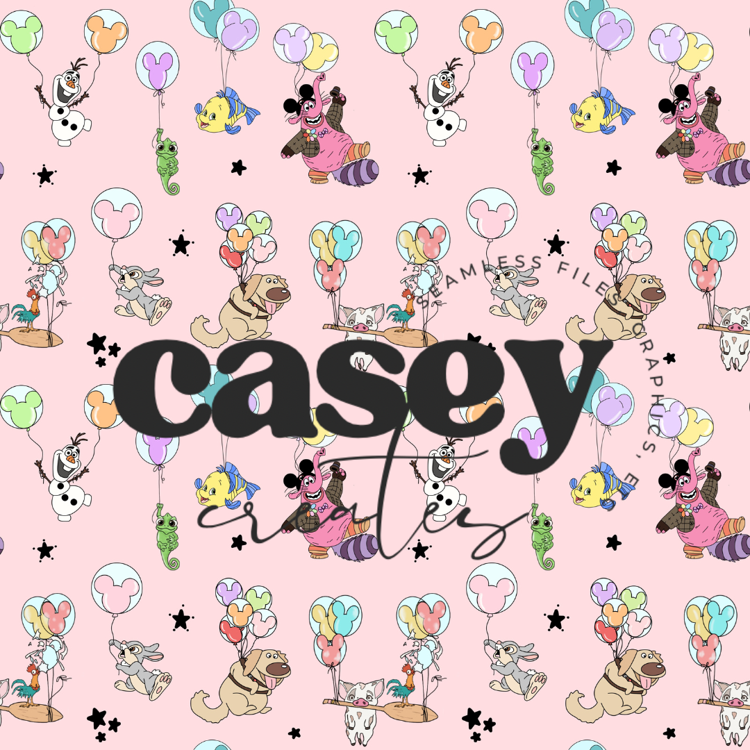 Sidekicks and Balloons (Pink)