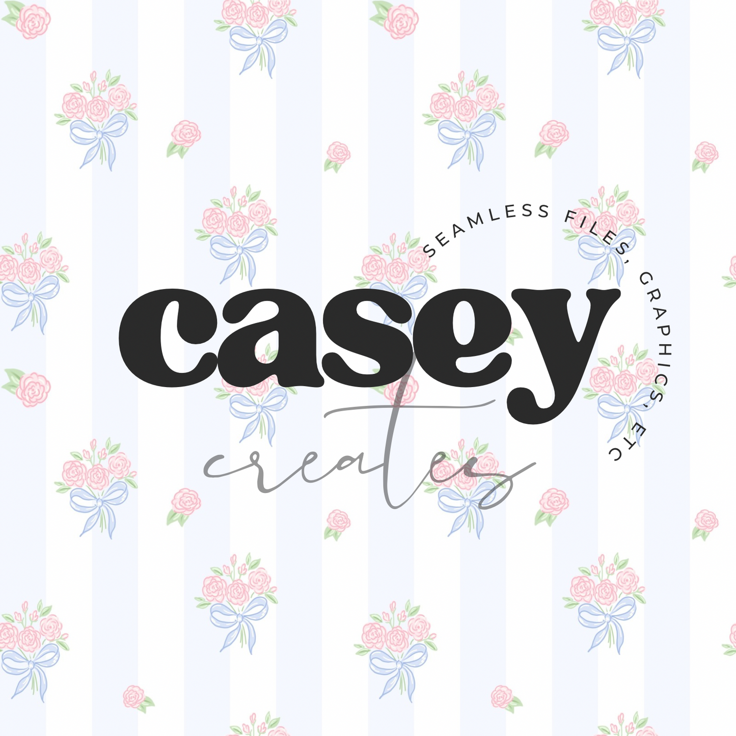 Striped Pastel Roses