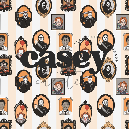 Striped Horror Frames